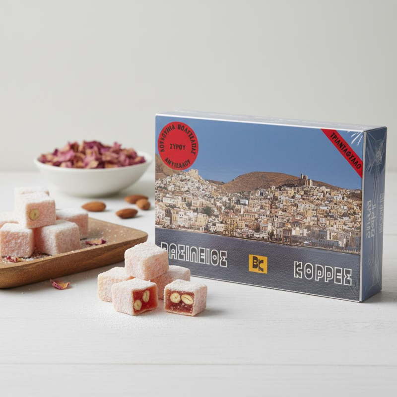 Λουκούμια Τριαντάφυλλο Αμυγδάλου 760γρ.