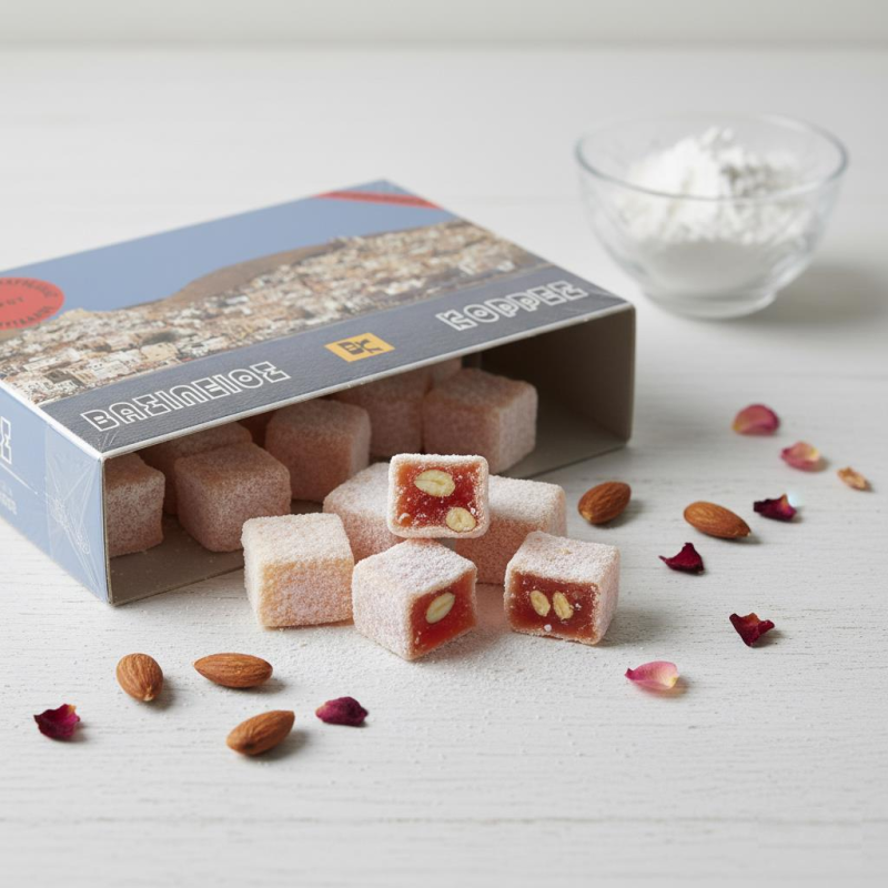 Λουκούμια Τριαντάφυλλο Αμυγδάλου 760γρ.